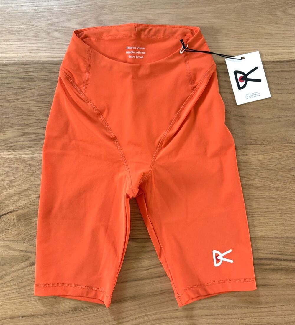 District Vision Orange Athletic Bike Shorts - Women's